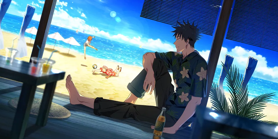 Enjoying The Cool Summer Breeze · Megumi Fushiguro